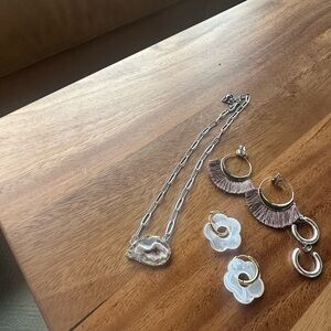 Necklace and earrings